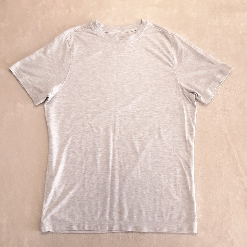 Mizzen Main Mens Light Gray Heather T-Shirt Medium Modal Polyester Easy Knit